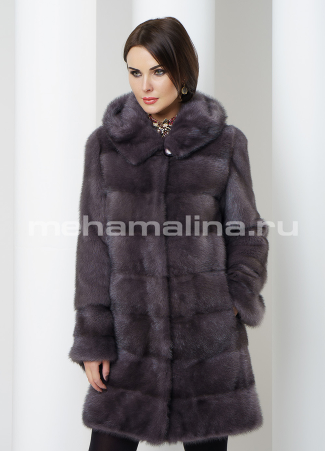 Шуба из норки модель № S-462 универмаг малина