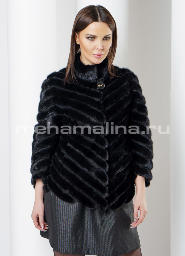 Норковый жакет модель № M-153 универмаг малина