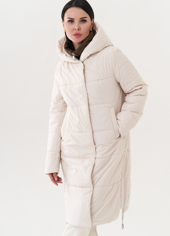 фото Светлая куртка с манишкой модель № 26742