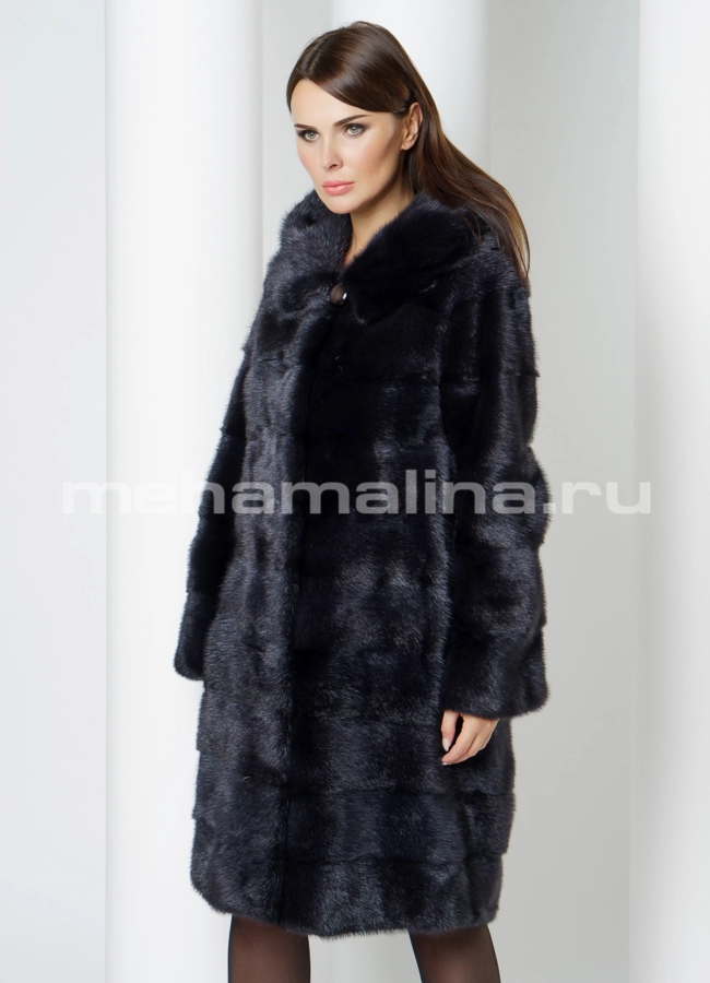 Шуба из норки модель № S-632 универмаг малина