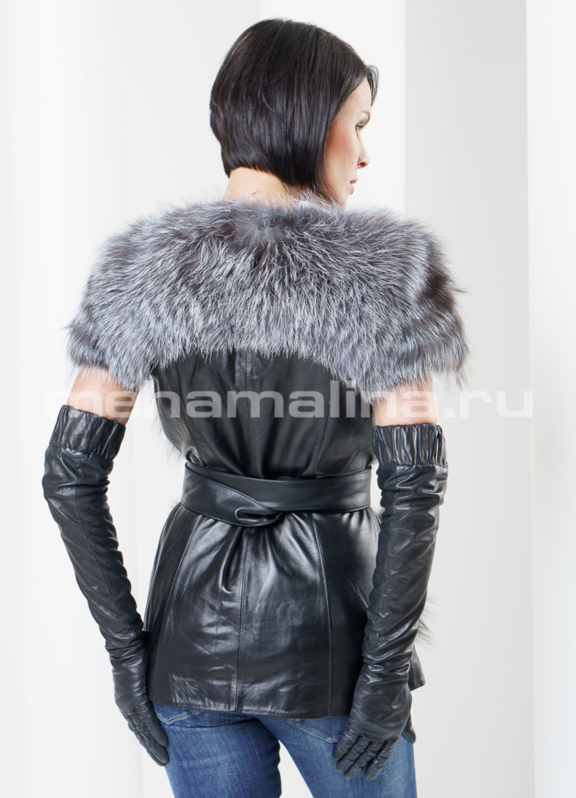 Меховой жилет из чернобурки модель № M-57 в рассрочку