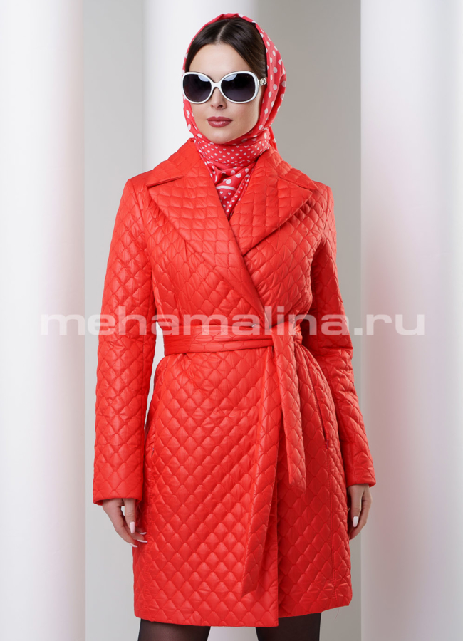 Пальто Avalon модель № BP-111 меха малина