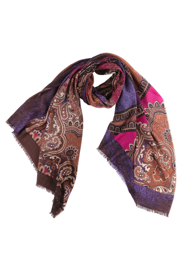 Платок модель № А-28 меха малина