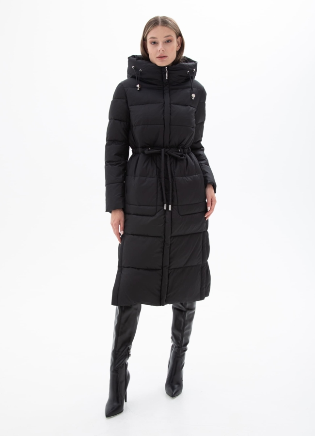 Пуховик женский с капюшоном  модель № 25513 в кредит