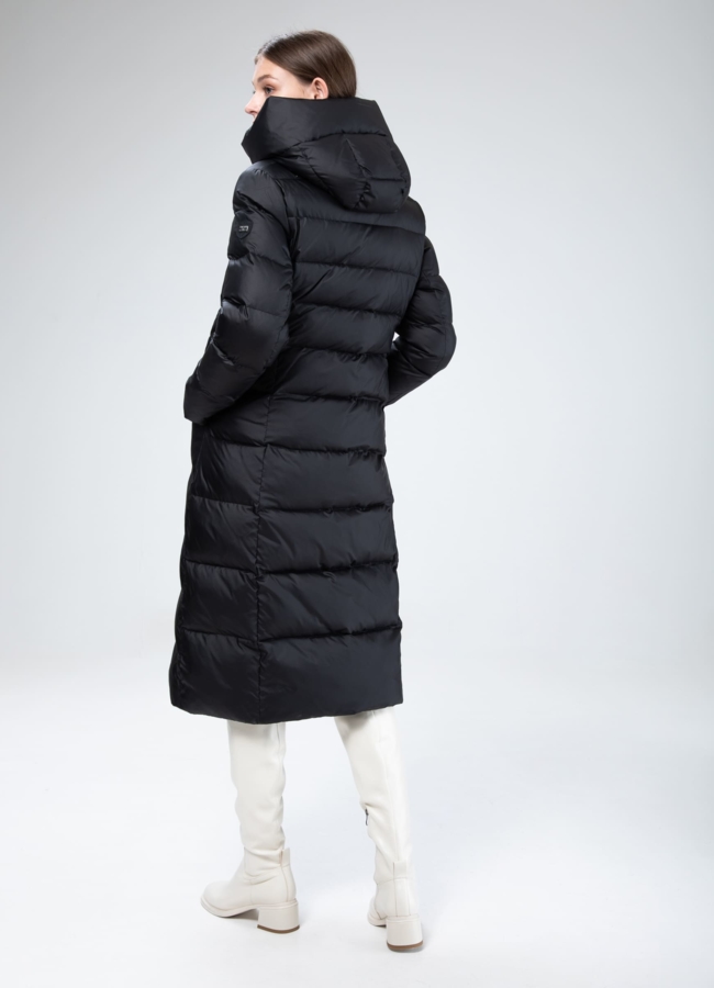 фото Женский пуховик с капюшоном  модель № 25800