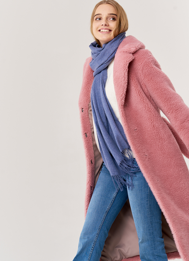 Палантин модель № 32 меха малина