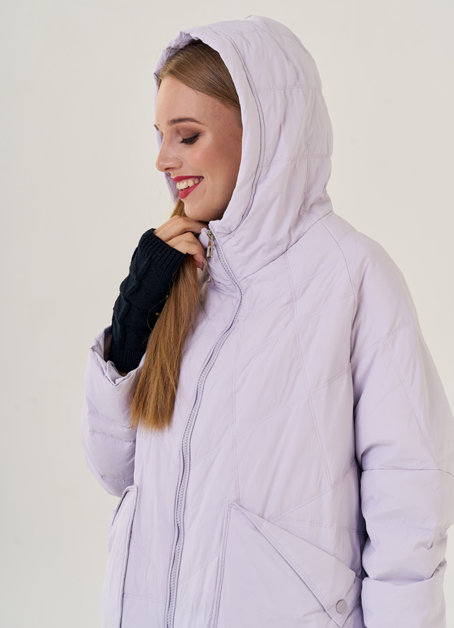 Длинный женский пуховик оверсайз Malina Siberian модель № 23233 универмаг малина