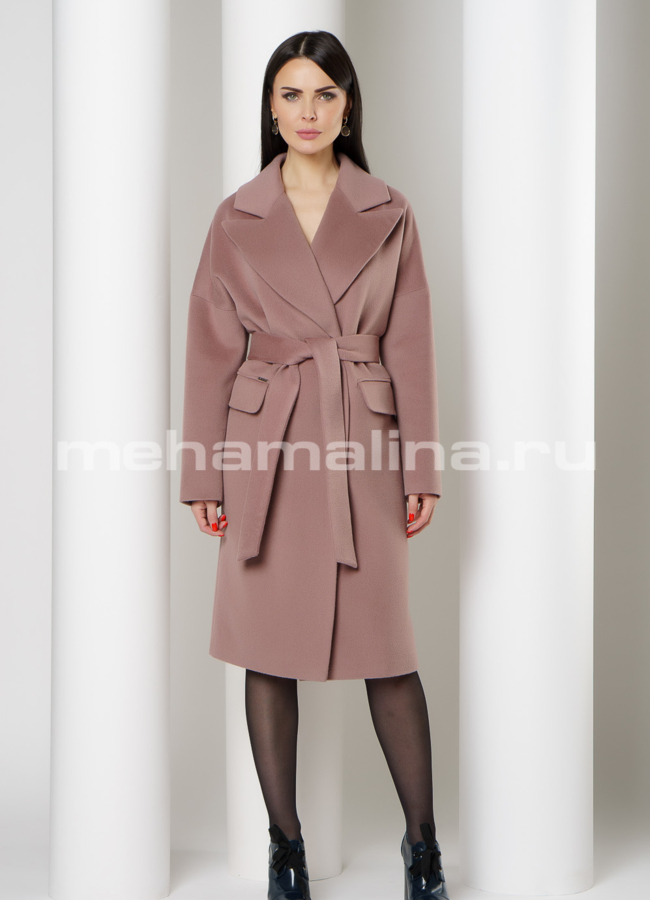 Пальто oversize с английским воротником модель № 497 универмаг малина