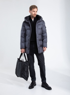 Пуховик мужской с капюшоном 