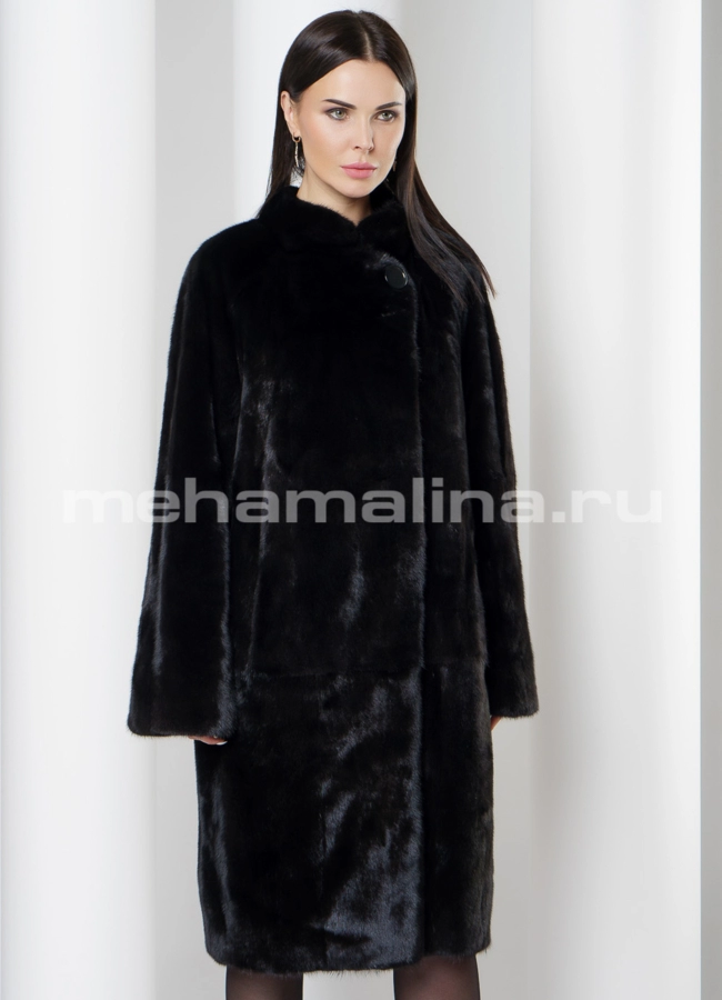 Норковая шуба  модель № S-708 универмаг малина