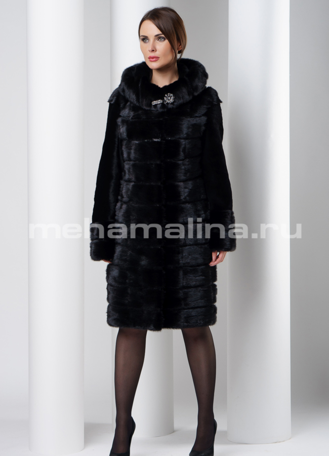 Шуба из норки модель № S-541 в рассрочку