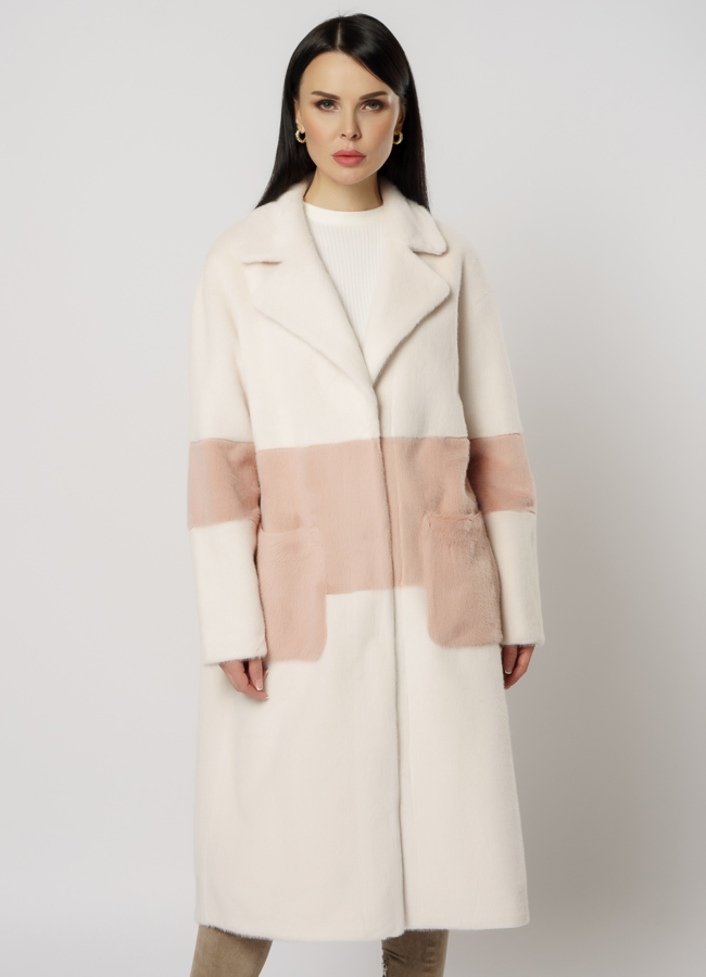 Женское пальто с английским воротником модель № 20737 универмаг малина