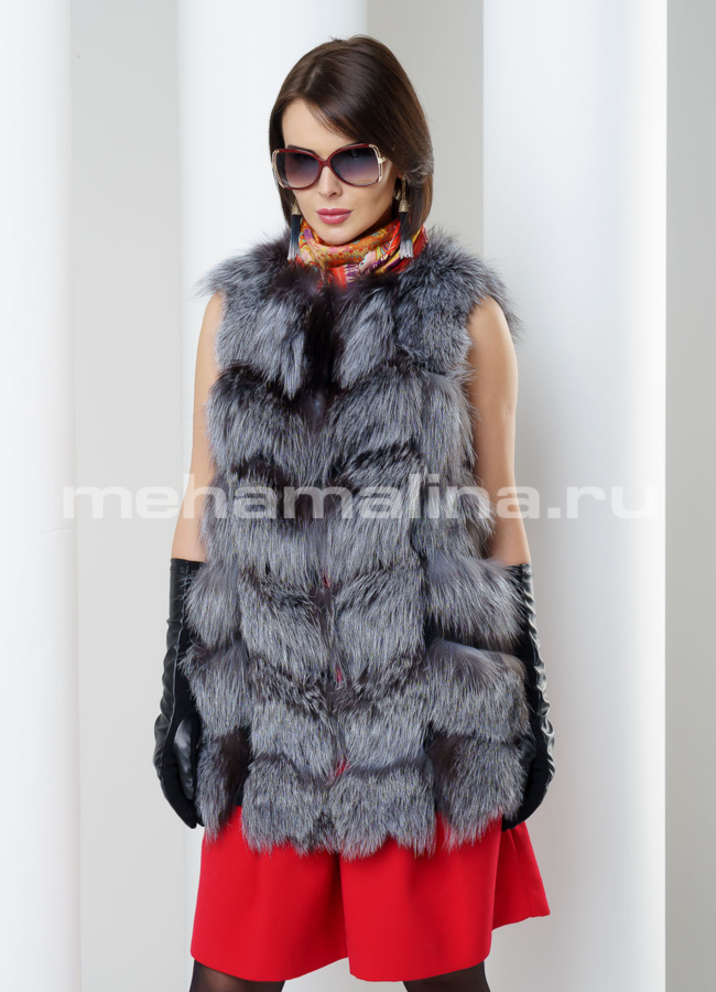 фото Жилет, чернобурка модель № M-113