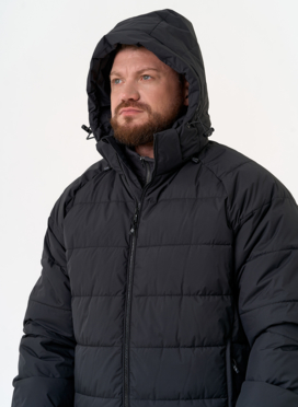 Мужской пуховик с капюшоном