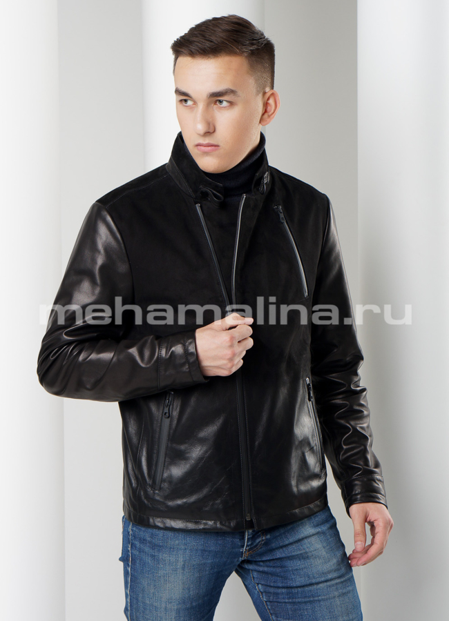 фото Кожаная куртка модель № KP-186