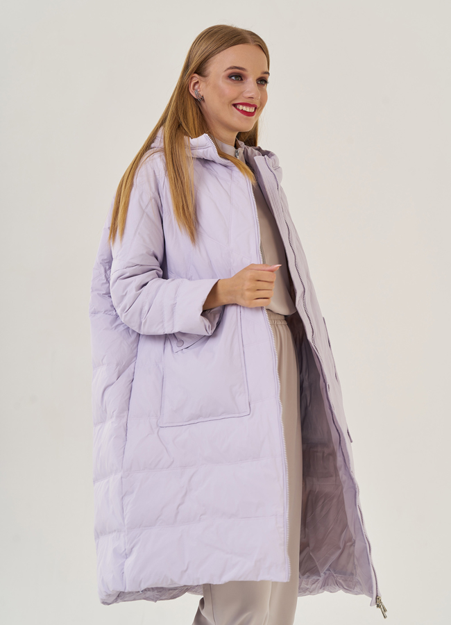 Длинный женский пуховик оверсайз Malina Siberian модель № 23233 универмаг малина