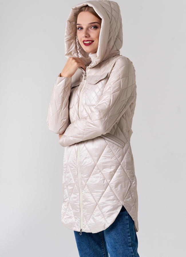 Стеганое полупальто 