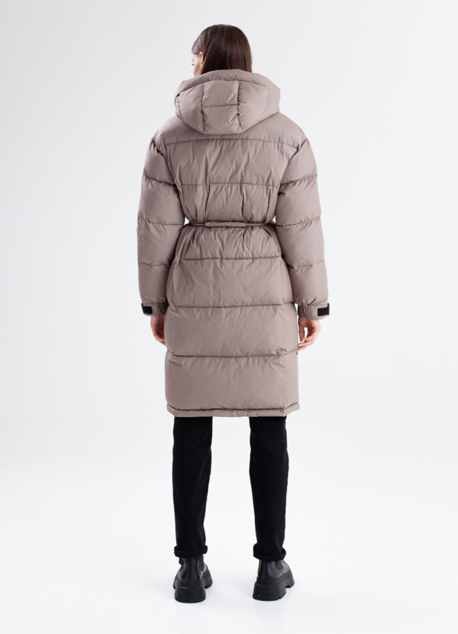 фото Женский пуховик с капюшоном модель № 23339