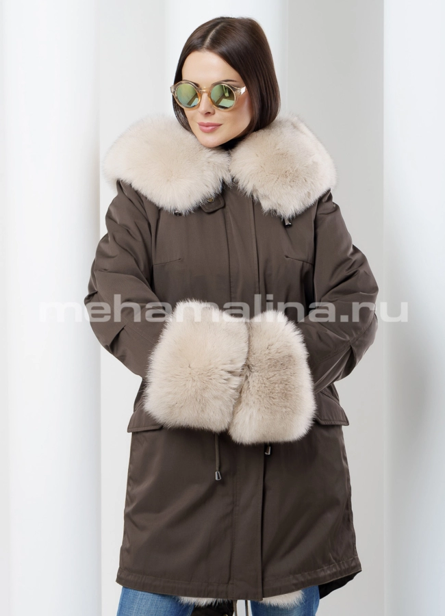 Парка на меху Malina siberian wear модель № П-105 универмаг малина