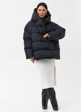 Женский пуховик с капюшоном 