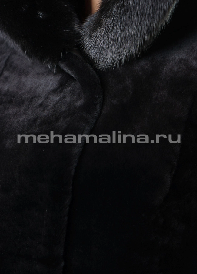 Шуба мутон модель № S-563 универмаг малина