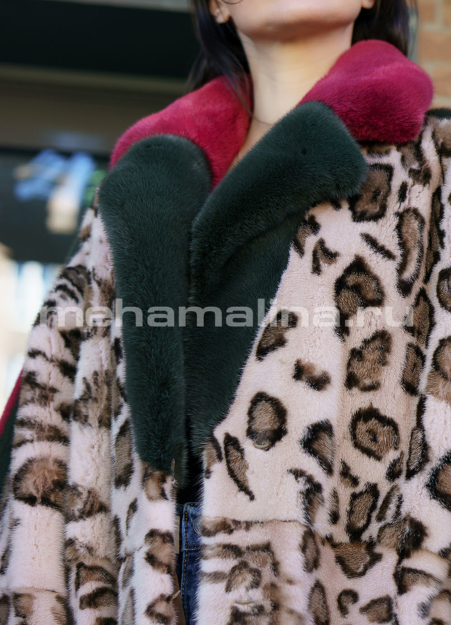 Норковая шуба модель № S-703 универмаг малина