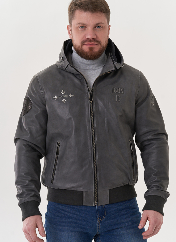 Мужская кожаная куртка 