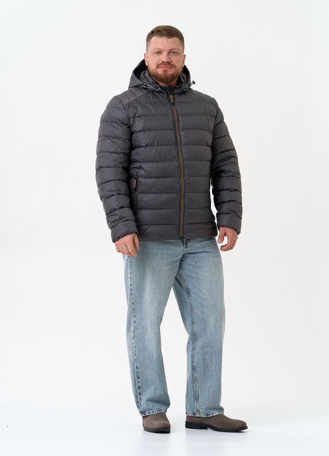 фото Куртка мужская с капюшоном модель № 32519