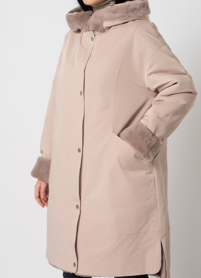 Двухсторонняя парка с шерстью модель № 61403 в рассрочку