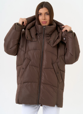 Женский пуховик с капюшоном