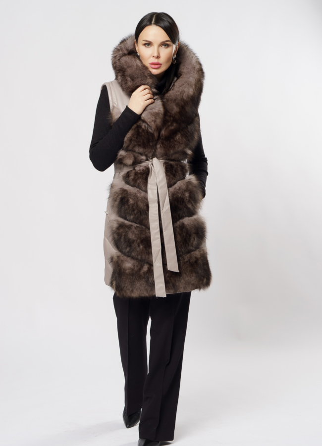 Пуховик-трансформер из эко кожи с капюшоном модель № 11750 универмаг малина