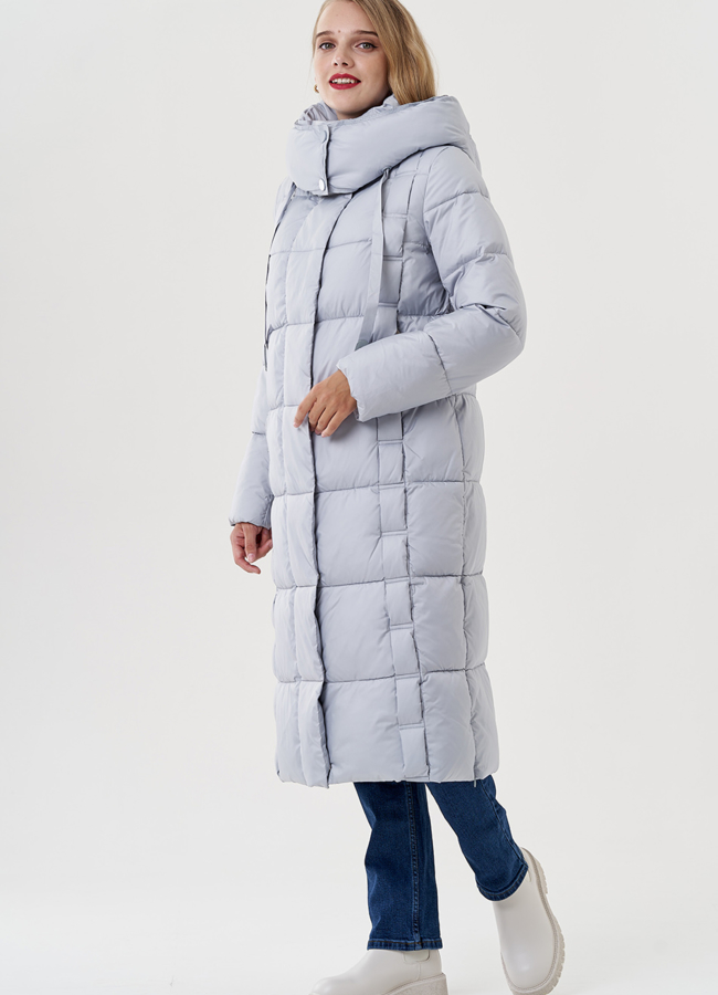 Женский пуховик с капюшоном  модель № 82045 в кредит