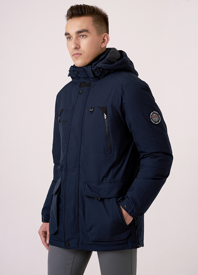 Мужская куртка со съемным капюшоном  модель № 538 в рассрочку