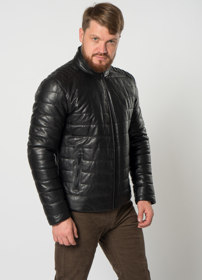 Мужская утепленная куртка мото модель № 21614 универмаг малина