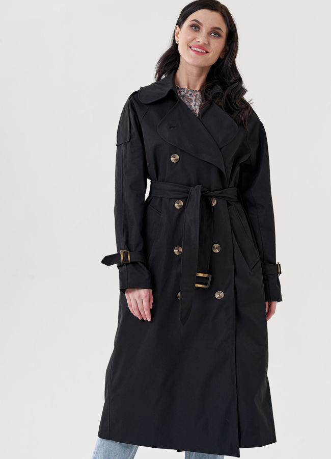 Женский плащ с английским воротником  модель № 24476 в кредит