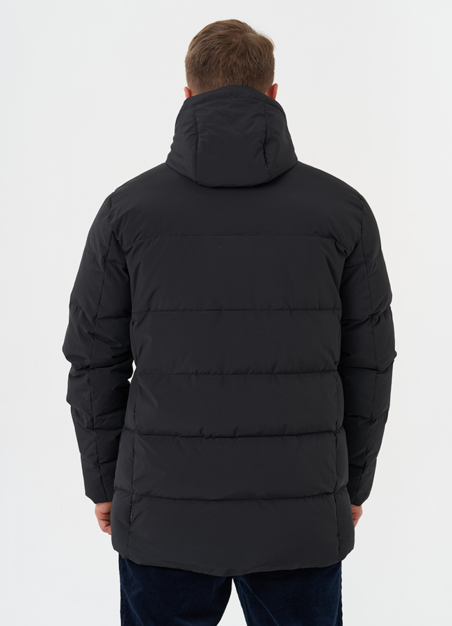 Пуховик на био пухе с капюшоном модель № 28265 универмаг малина