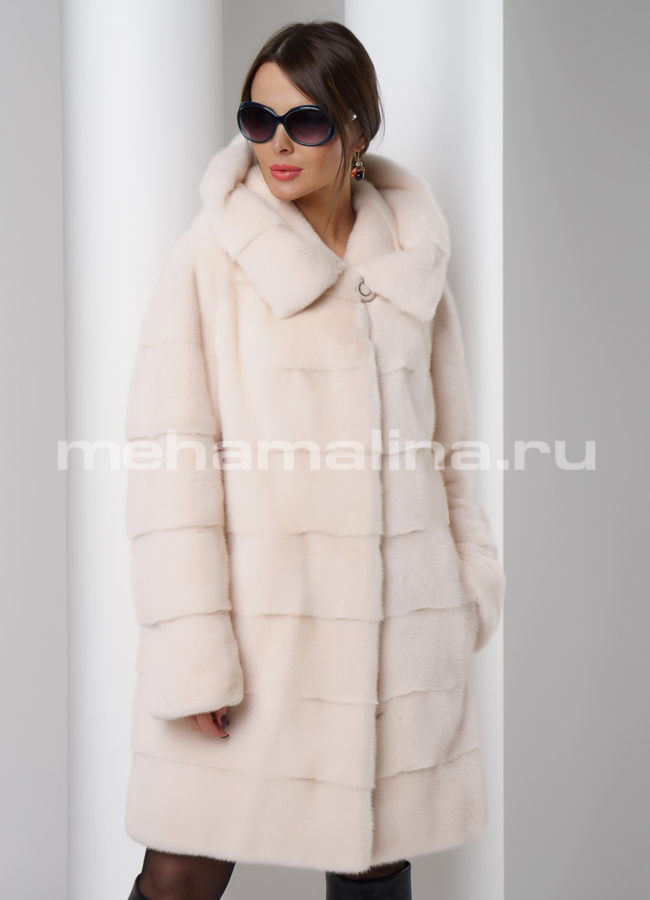 Шуба из скандинавской норки  модель № S-505 универмаг малина