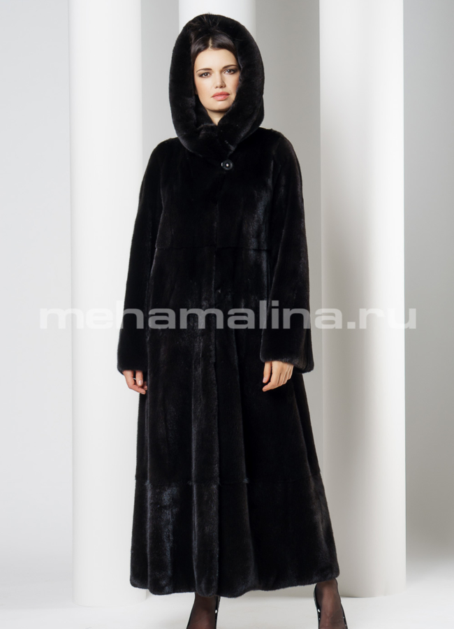 Норковая шуба модель № S-644 универмаг малина