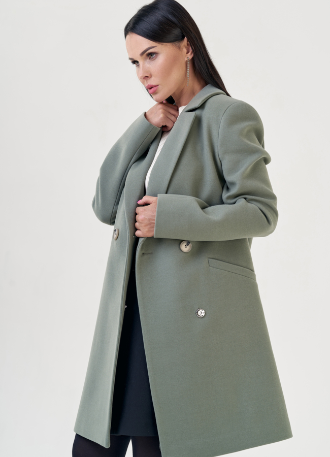 Пальто женское с английским воротником модель № 23178 универмаг малина