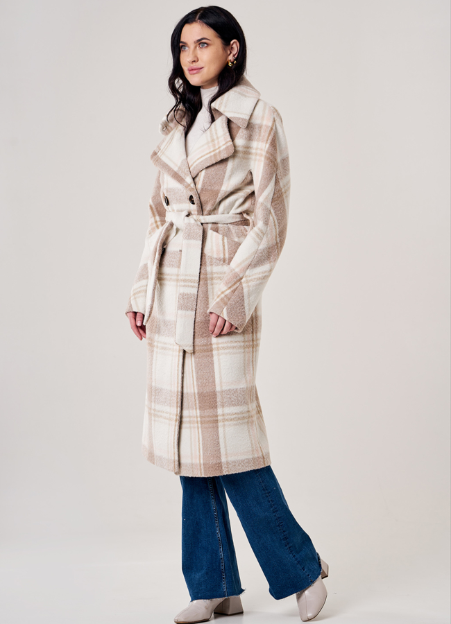 Пальто женское с английским воротником  модель № 5-0128-105 в кредит