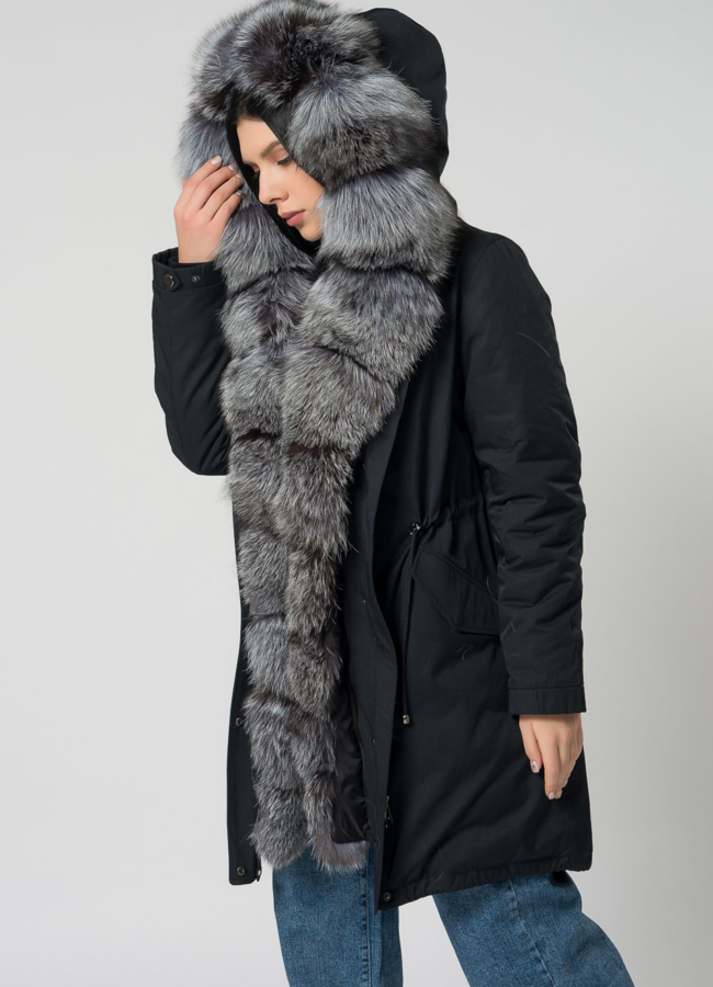 Женская парка  модель № 21803 универмаг малина