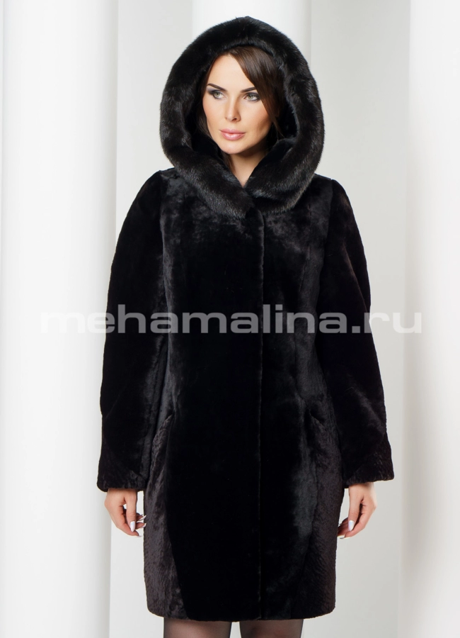 Шуба из мутона модель № S-604 универмаг малина
