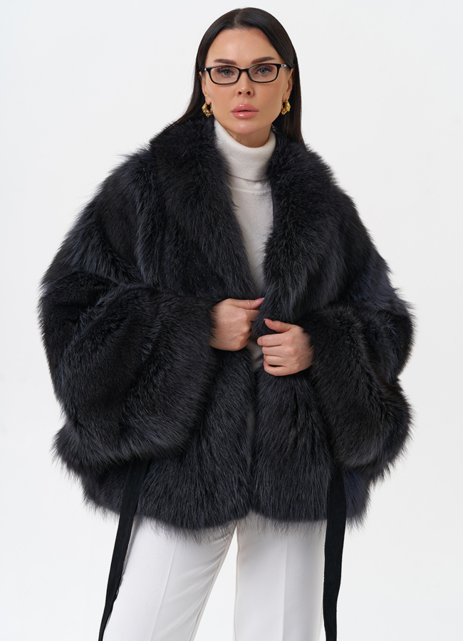 Куртка из меха енота модель № 29541 универмаг малина