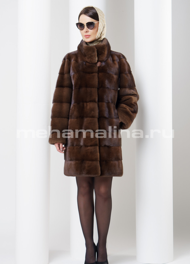 Шуба из скандинавской норки модель № S-457 в рассрочку