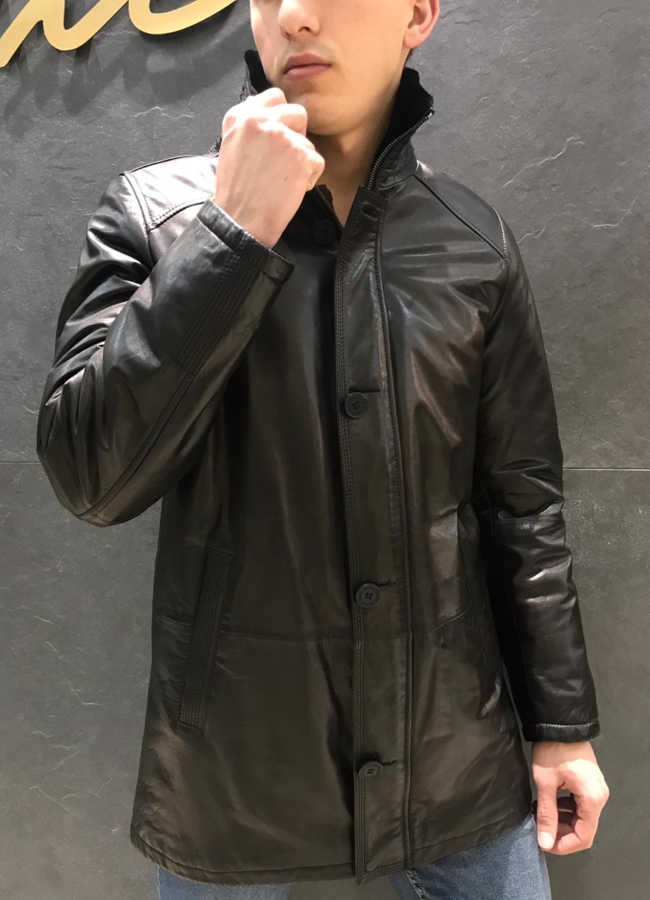 Дубленка мужская кожаная модель № Daniel Furs PK 1128 универмаг малина