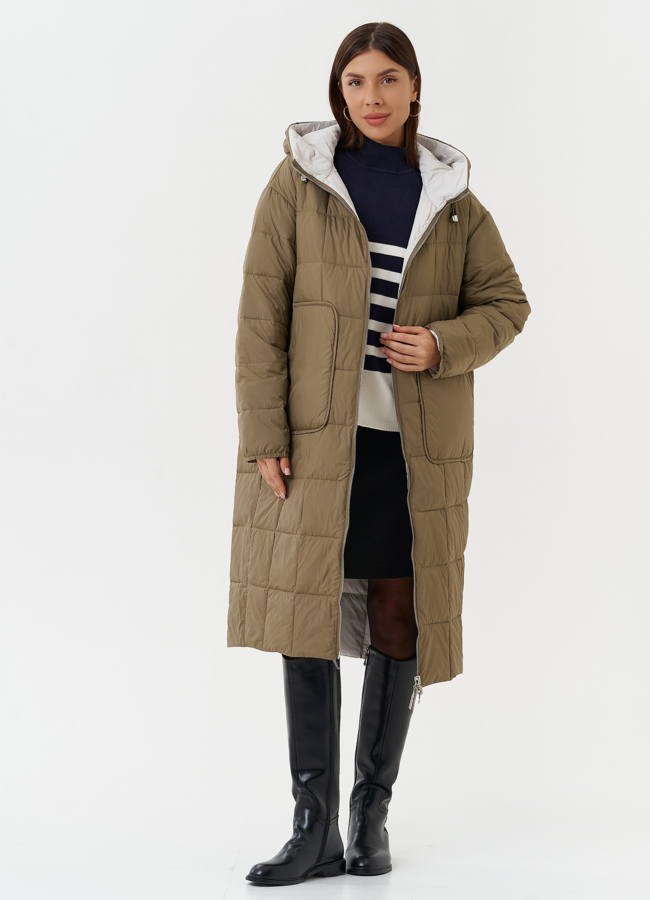 фото Женское двухстороннее пальто модель № 27877