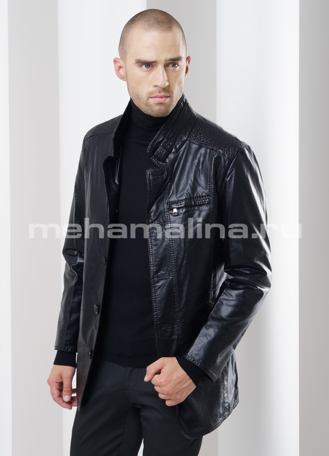 Куртка удлиненная модель № KP-151 меха малина