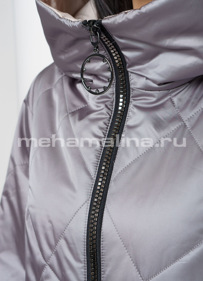 Пальто на молнии с капюшоном модель № 2192 в рассрочку