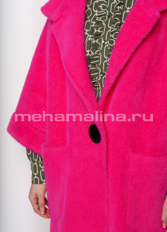 Женское пальто из микроворса модель № 1856 в рассрочку