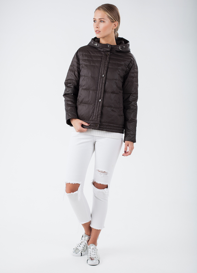 Укороченная куртка модель № 115 меха малина